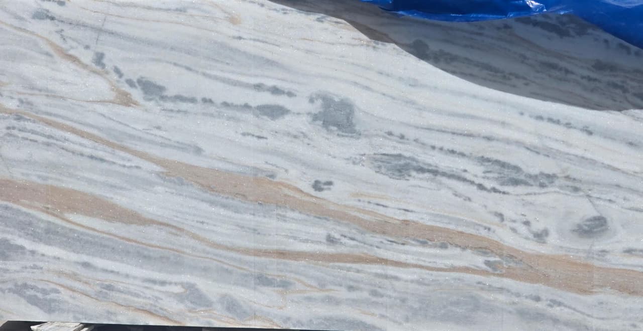 White & Brown Shade Marble